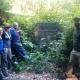 Group at Salmon Enhancement Project Sign in Mattole Headwaters